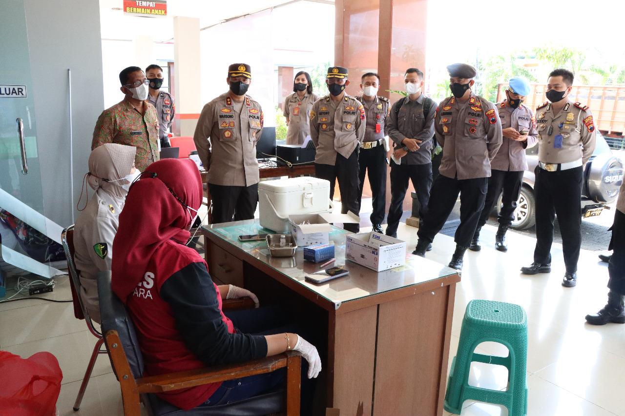 Bulan Ramadhan, Polres Jepara Gelar Kegiatan Vaksinasi Covid-19