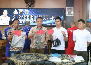 Polres Jepara Ungkap Kasus Pencurian Dengan Kekerasan Hingga Penggelapan, Empat Pelaku Diamankan
