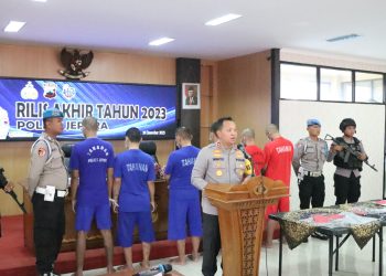 Rilis Akhir Tahun, Ini Sejumlah Pencapaian Polres Jepara di Tahun 2023