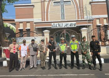 Operasi Lilin Candi 2023, Personel Pospam Polres Jepara Gelar Patroli Obyek Vital Guna Jaga Kamtibmas