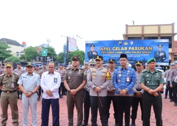 Tanda Dimulainya Operasi, Polres Jepara Laksanakan Apel Gelar Pasukan Operasi Zebra Candi 2025